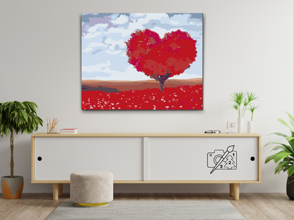 Paint by Numbers - Love Tree