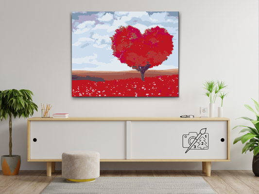 Paint by Numbers - Love Tree