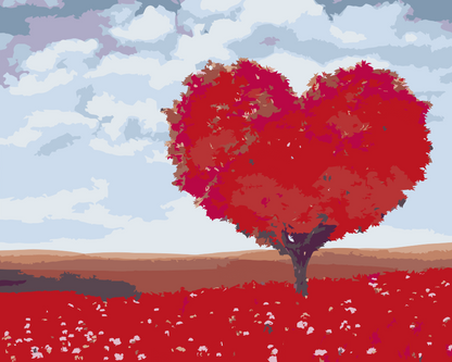 Paint by Numbers - Love Tree
