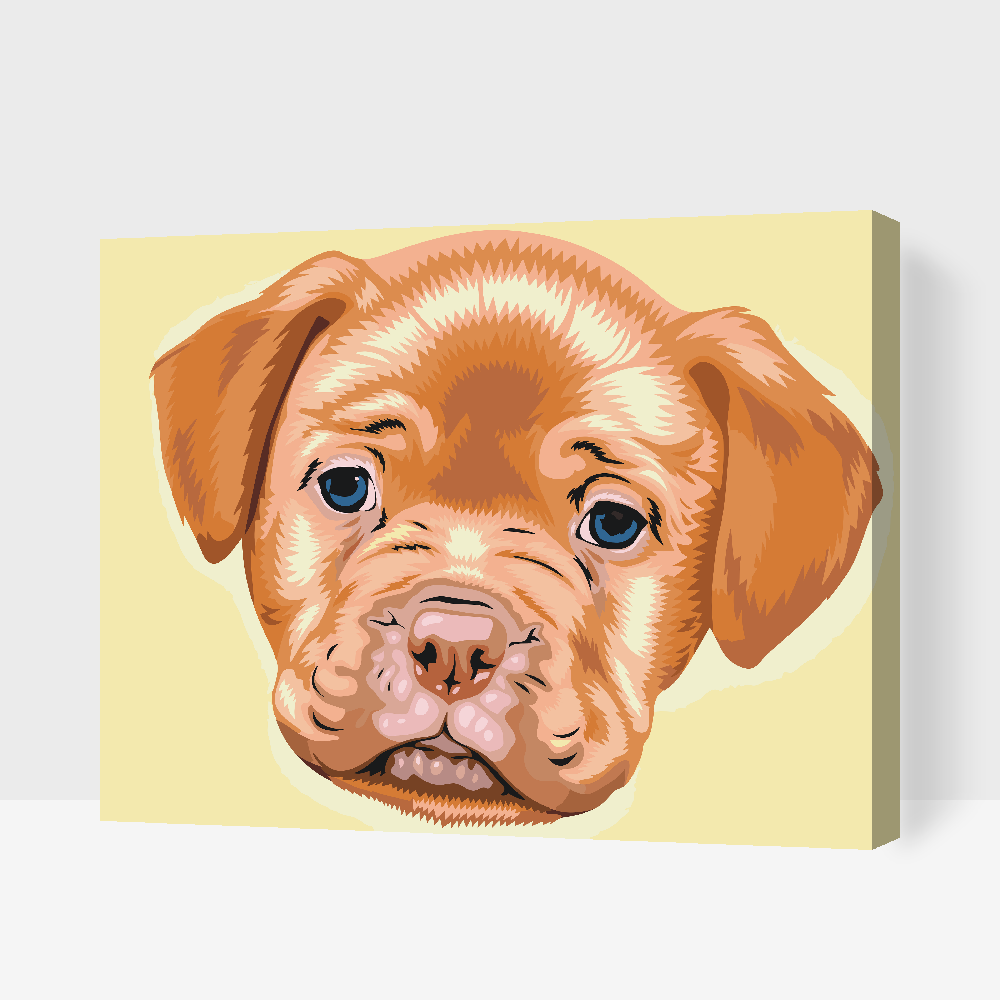 Paint by Numbers - Lille Hvalp