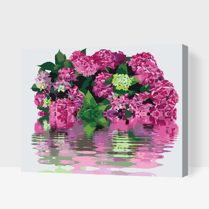 Paint by Numbers - Hortensia ved vandet