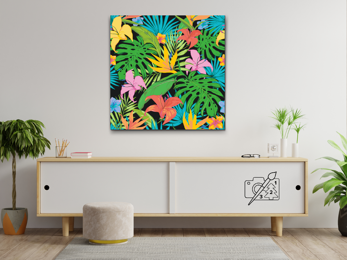 Paint by Numbers - Tropisk baggrund 2