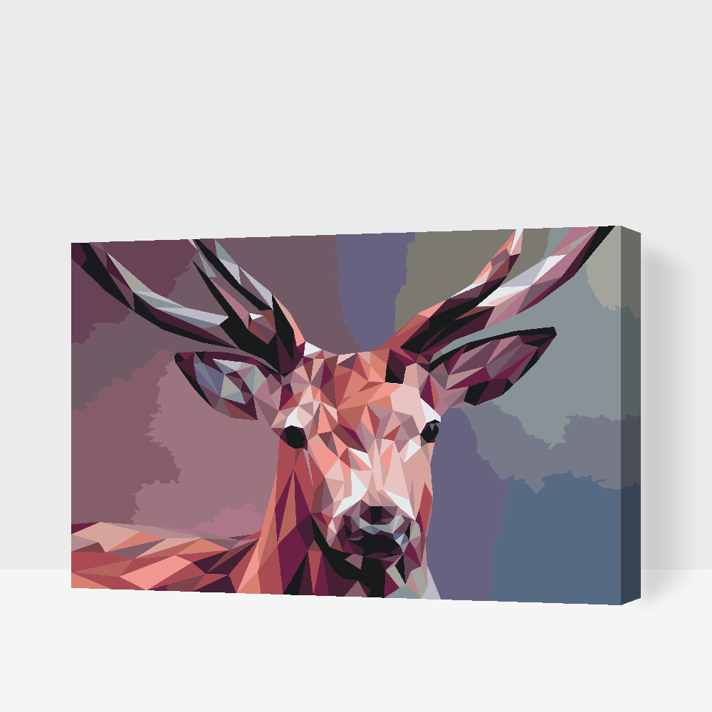 Paint by Numbers - Vektorhjort