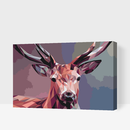 Paint by Numbers - Vektorhjort