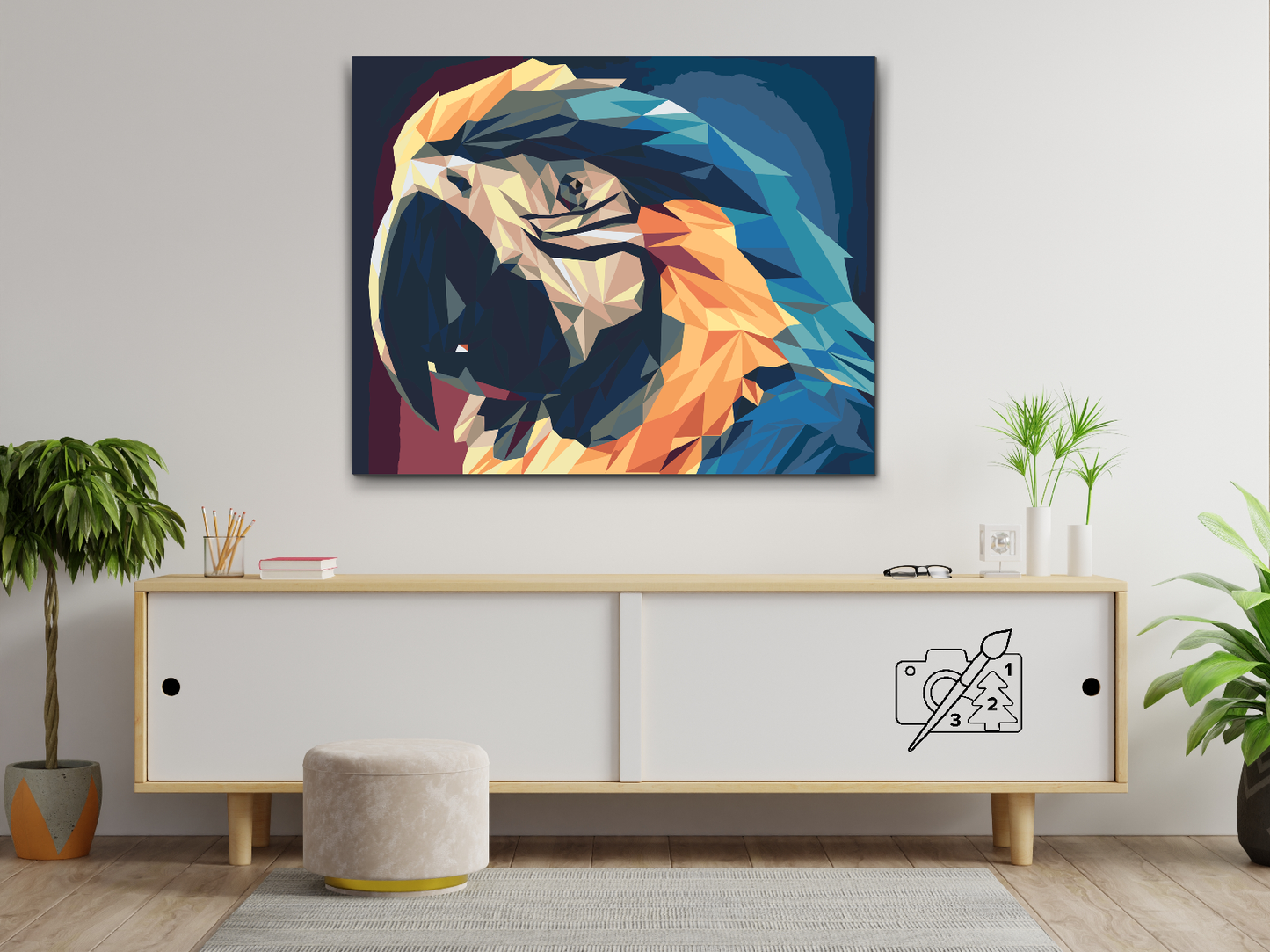 Paint by Numbers - Ara Parrot 2