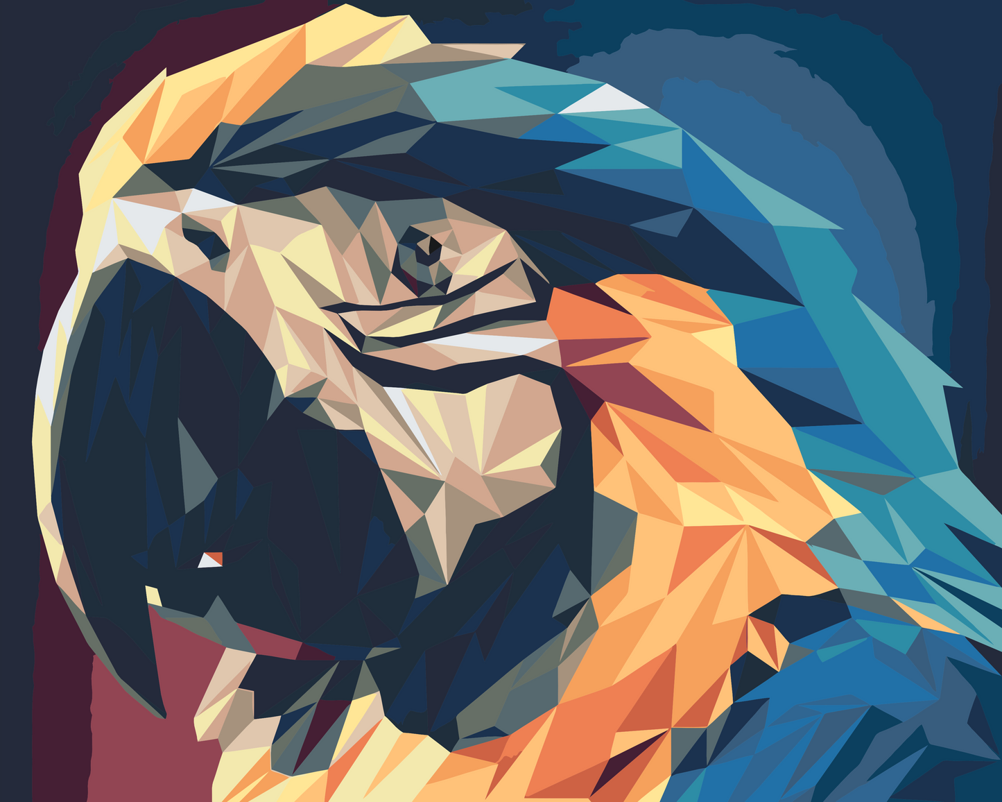 Paint by Numbers - Ara Parrot 2