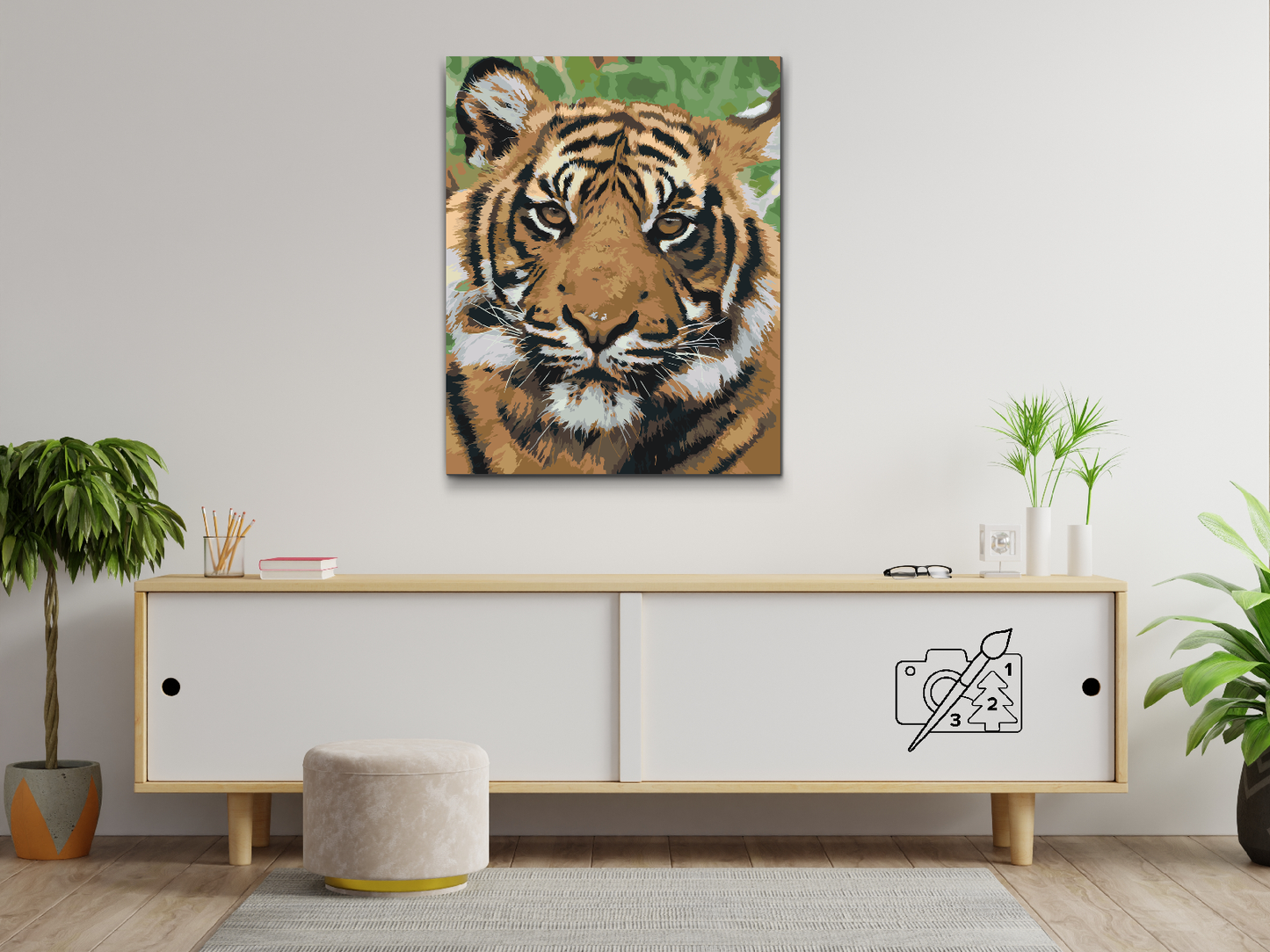 Paint by Numbers - Tiger Head 2