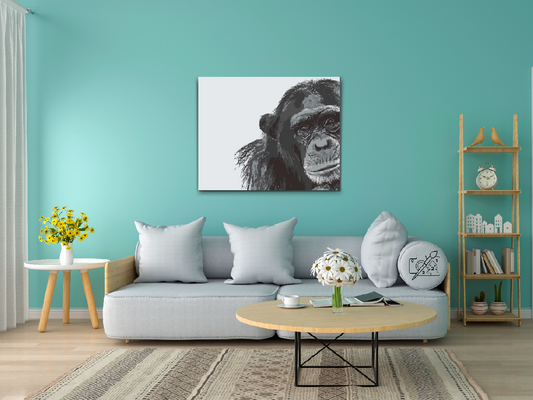 Paint by Numbers - Chimpanse