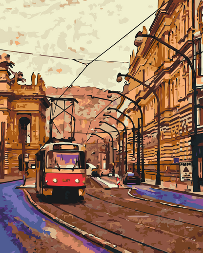Paint by Numbers - Prag Sporvogn