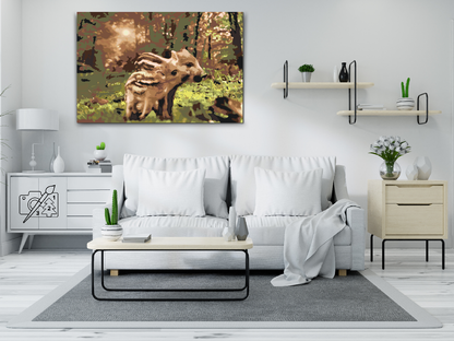 Paint by Numbers - Vildsvinefamilie