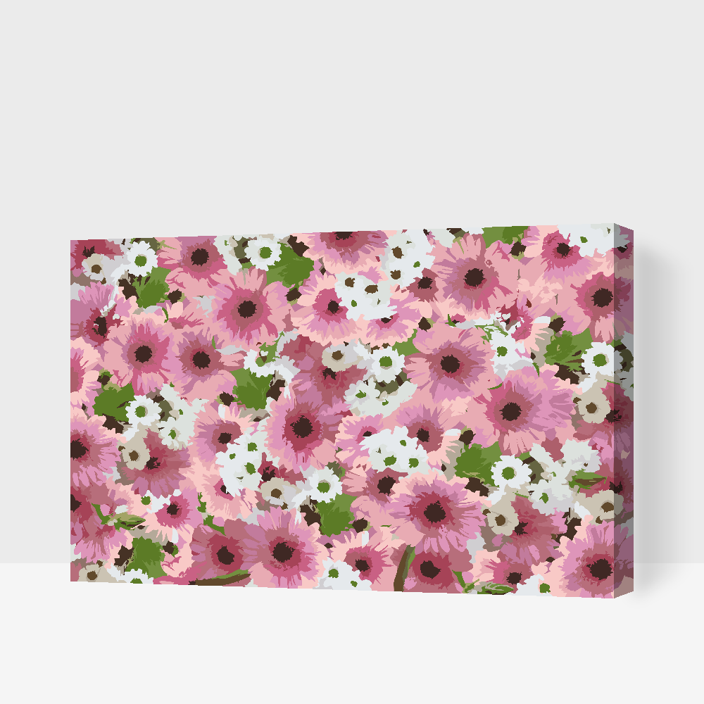 Paint by Numbers - Blomsterbaggrund 2