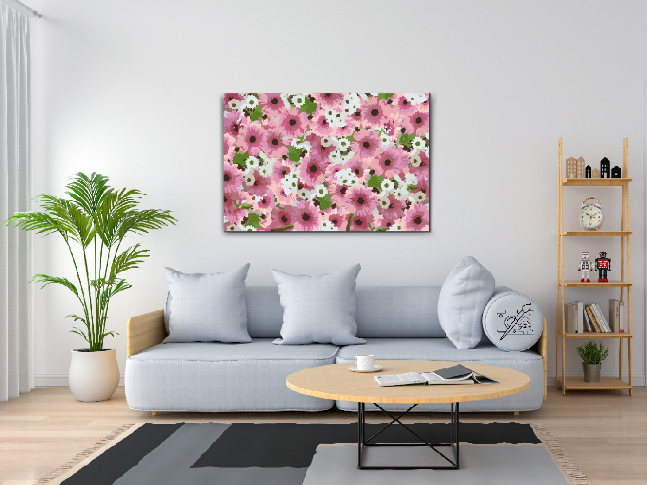 Paint by Numbers - Blomsterbaggrund 2
