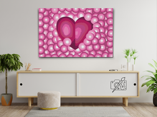 Paint by Numbers - Hjerte i bobler