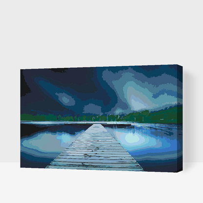 Paint by Numbers - Pier om natten