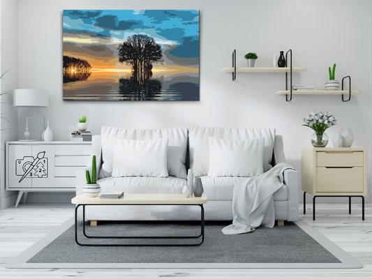 Paint by Numbers - Ensomt Træ 2