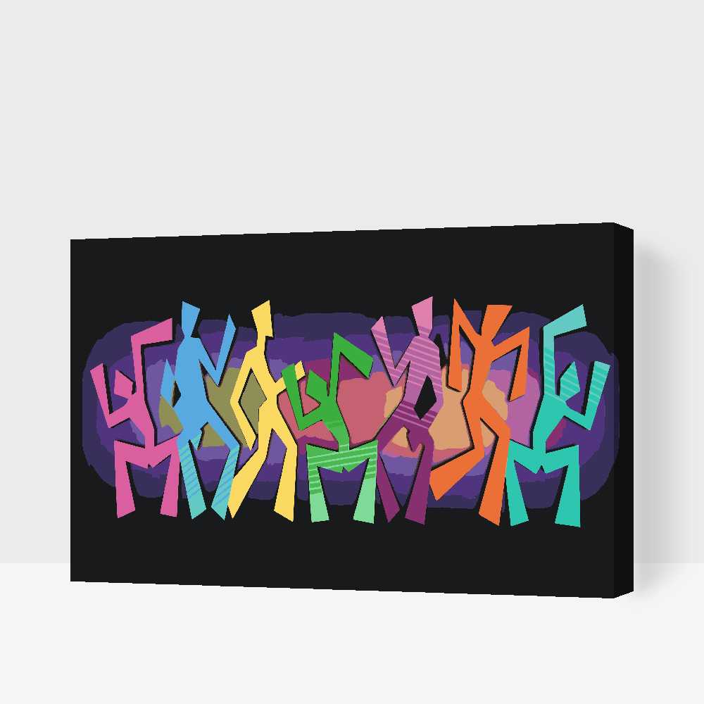 Paint by Numbers - Farverig dans