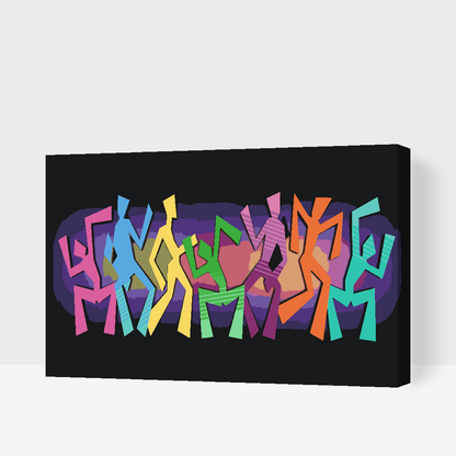 Paint by Numbers - Farverig dans