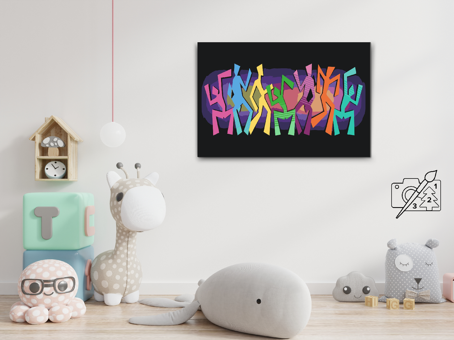 Paint by Numbers - Farverig dans
