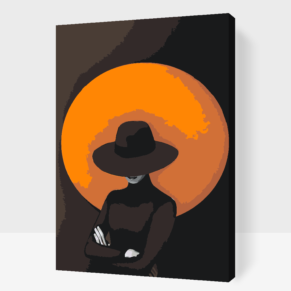 Paint by Numbers - Den mystiske kvinde med hatten