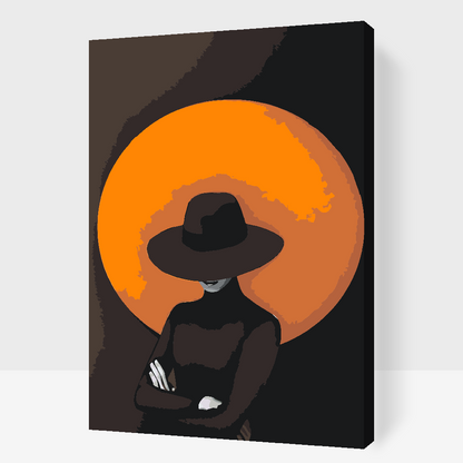 Paint by Numbers - Den mystiske kvinde med hatten