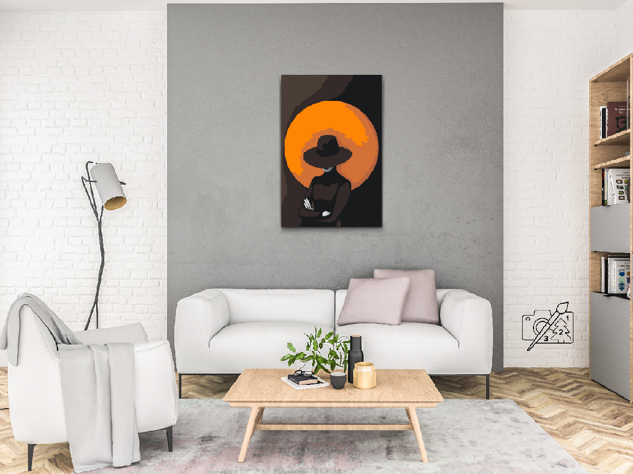 Paint by Numbers - Den mystiske kvinde med hatten