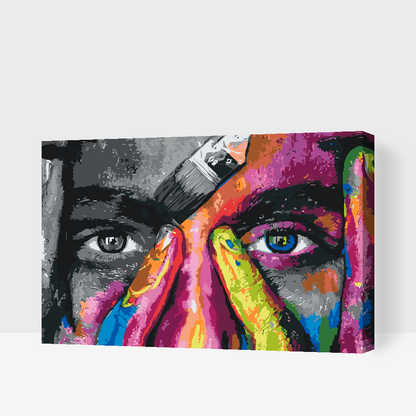 Paint by Numbers - Kvinde med to ansigter