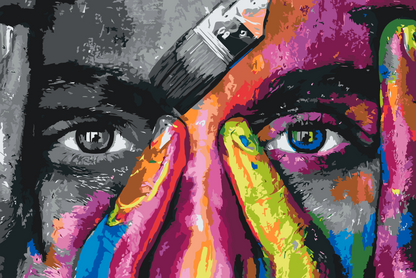 Paint by Numbers - Kvinde med to ansigter