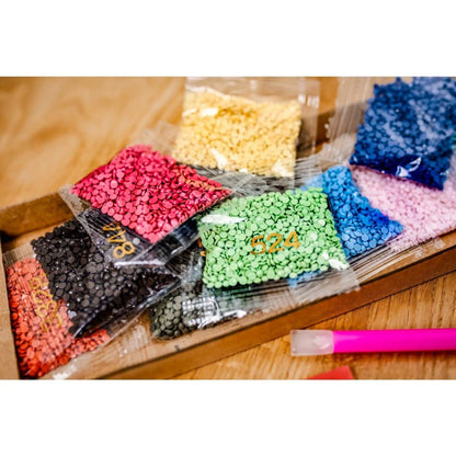 Diamond Paint - Genskab dit foto med diamanter - poser med sten