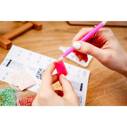 Diamond Paint - Genskab dit foto med diamanter - pen med voks