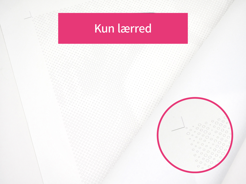 Mal med prikker - kun lærred