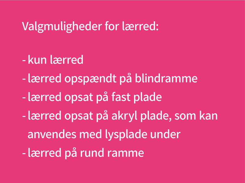 Mal med prikker - lærred valgmuligheder