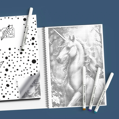 Mal-med-prikker Malebog - Skabninger fra den Fortryllede Skov - Køb 3 betalt for 2 - rabat fratrækkes ved kassen.