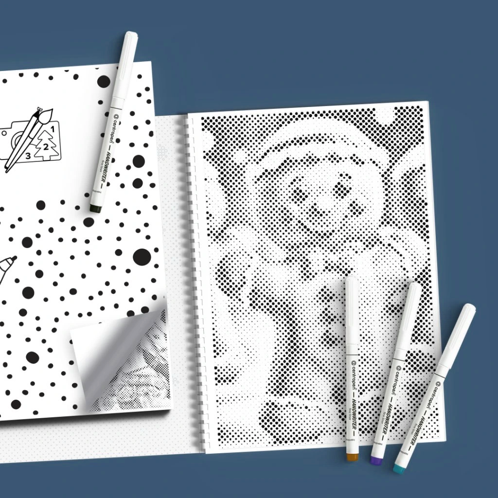 Mal-med-prikker Malebog - Jul - Køb 3 betalt for 2 - rabat fratrækkes ved kassen.