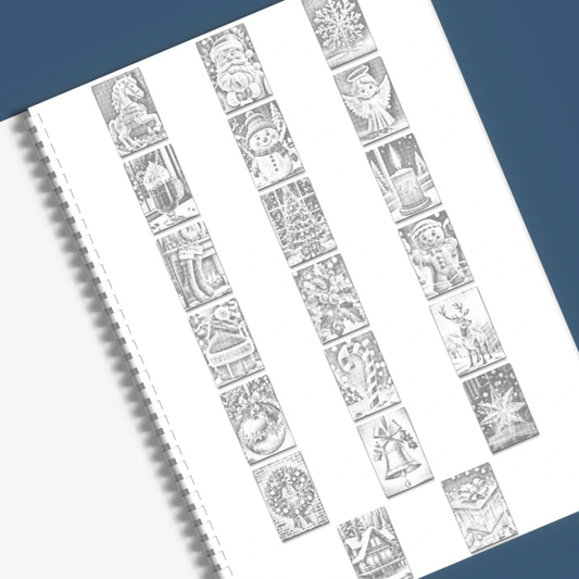 Mal-med-prikker Malebog - Jul - Køb 3 betalt for 2 - rabat fratrækkes ved kassen.