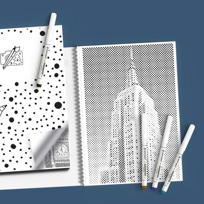 Mal-med-prikker Malebog - Verdens Bygninger - Køb 3 betalt for 2 - rabat fratrækkes ved kassen.