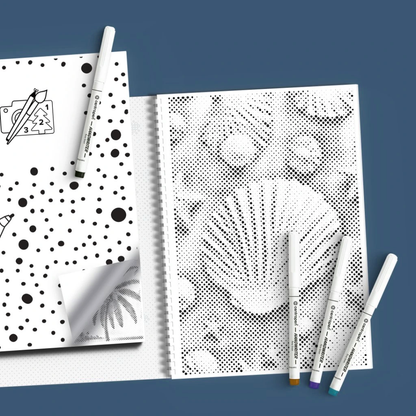 Mal-med-prikker Malebog - Sommer - Køb 3 betalt for 2 - rabat fratrækkes ved kassen.